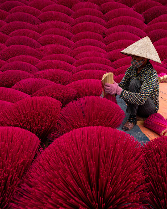 Wall Art - Incense Making in Vietnam