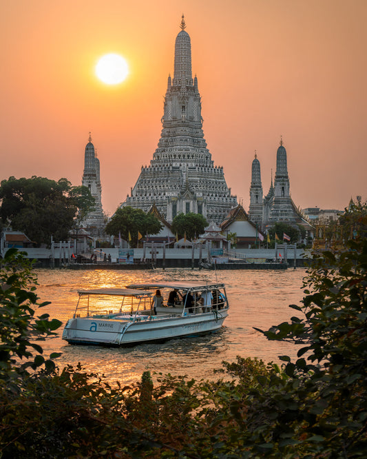 Wall Art - Beautiful Sunset in Bangkok