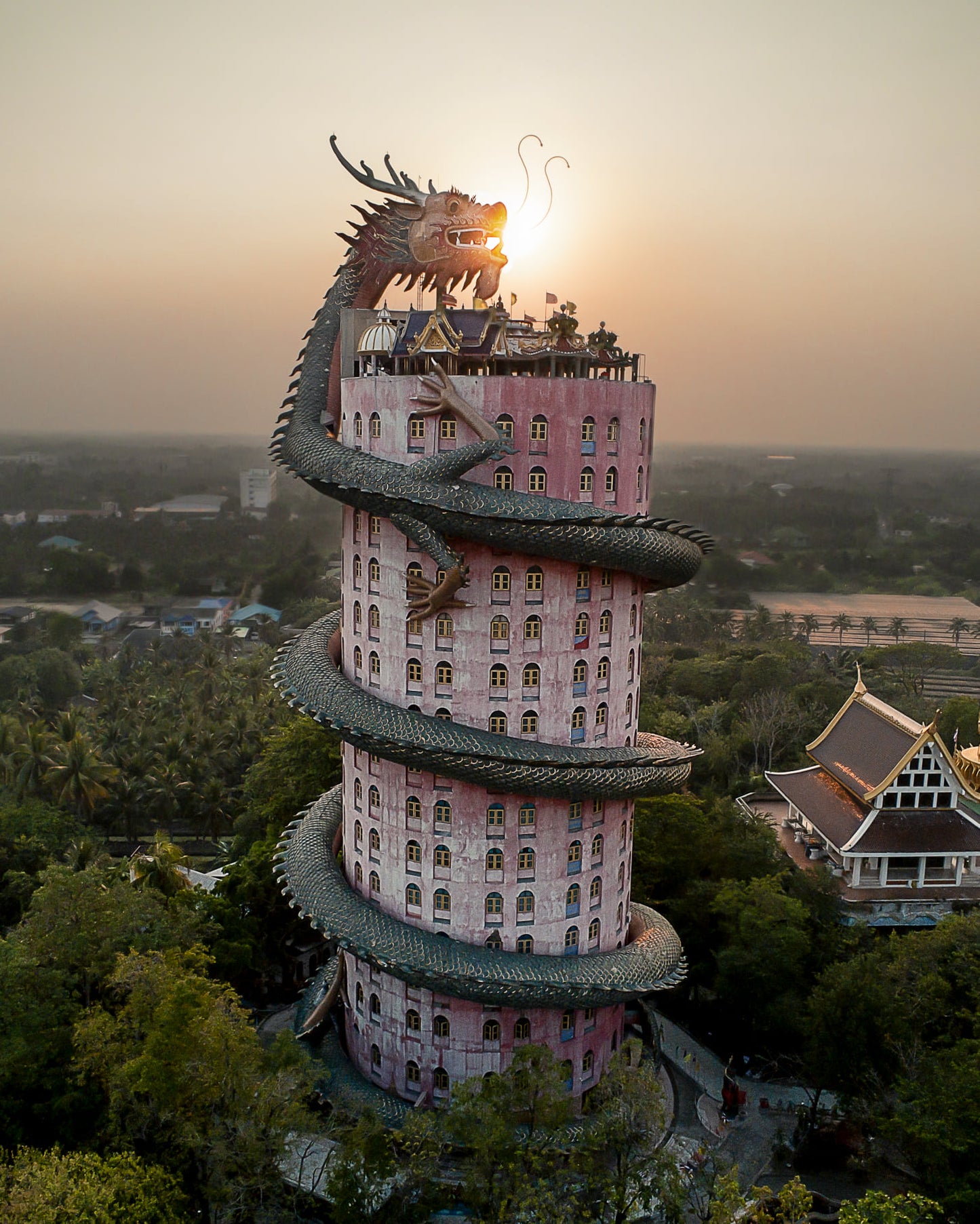 Wall Art - Dragon Temple in Thailand