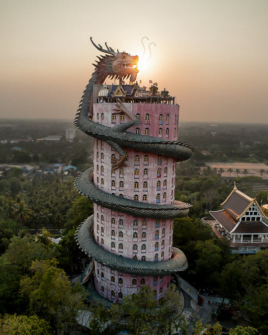 Wall Art - Dragon Temple in Thailand